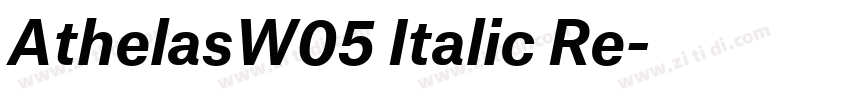AthelasW05 Italic Re字体转换